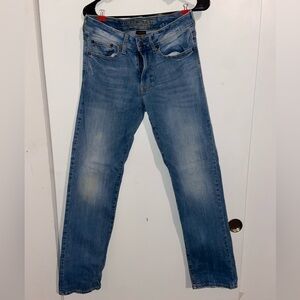 American Eagle Outfitters Light Blue Straight Jeans (2010s)